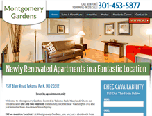 Tablet Screenshot of montgomery-gardens.com